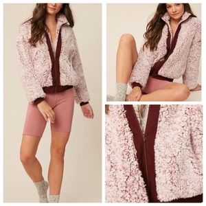 NEW Super cozy fuzzy fleece zip up jacket